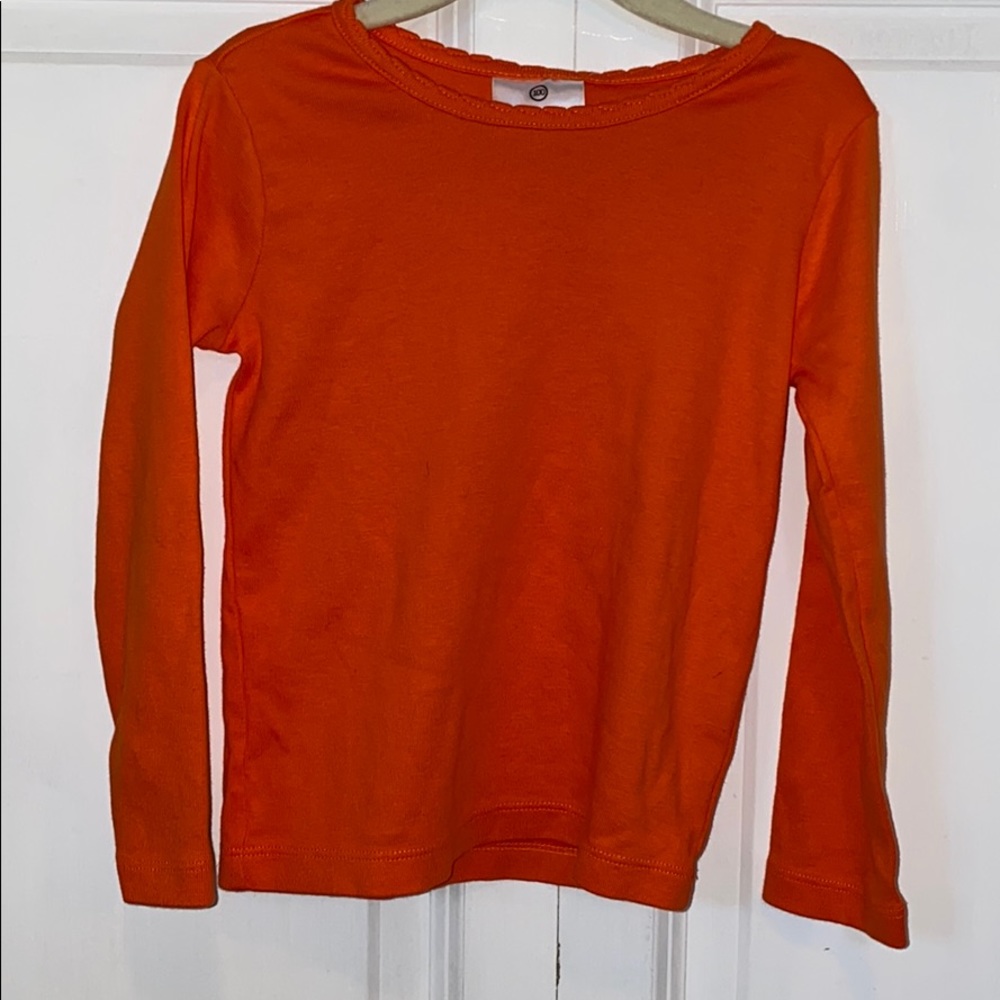 Hanna Andersson Size 100 4T orange long sleeve